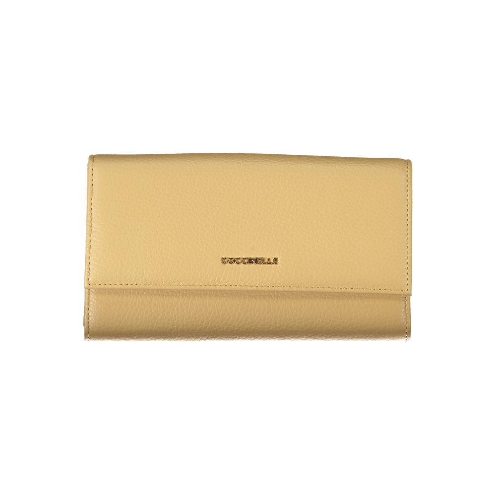 Beige Leather Wallet