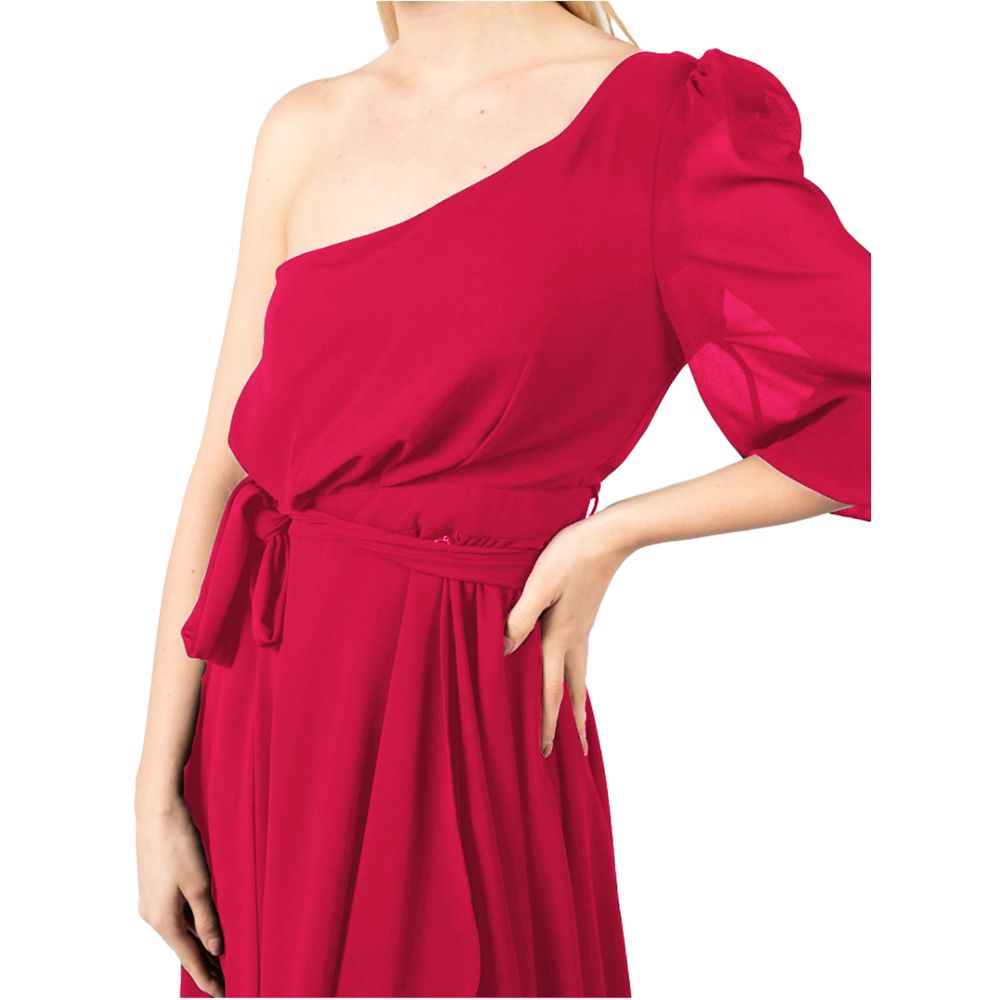 Fuchsia Polyester Dress