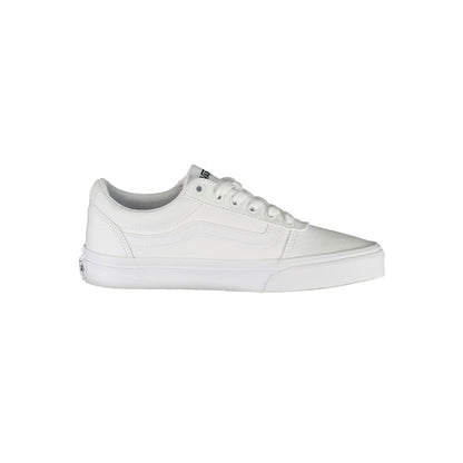 White Polyester Sneaker