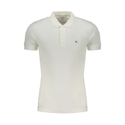 White Cotton Polo Shirt