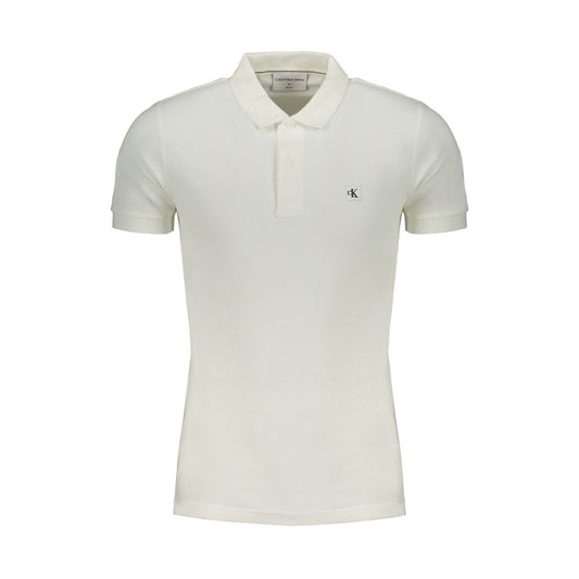 White Cotton Polo Shirt