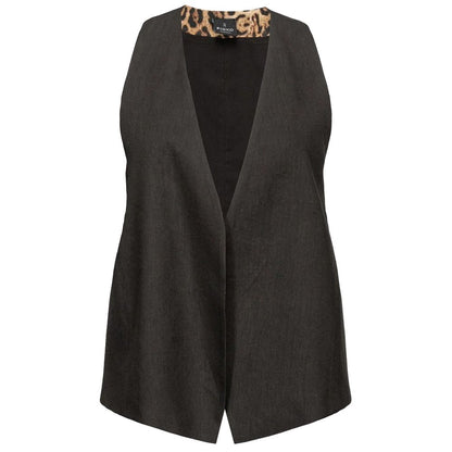 Black Linen Vest