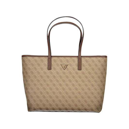 Beige Polyethylene Handbag