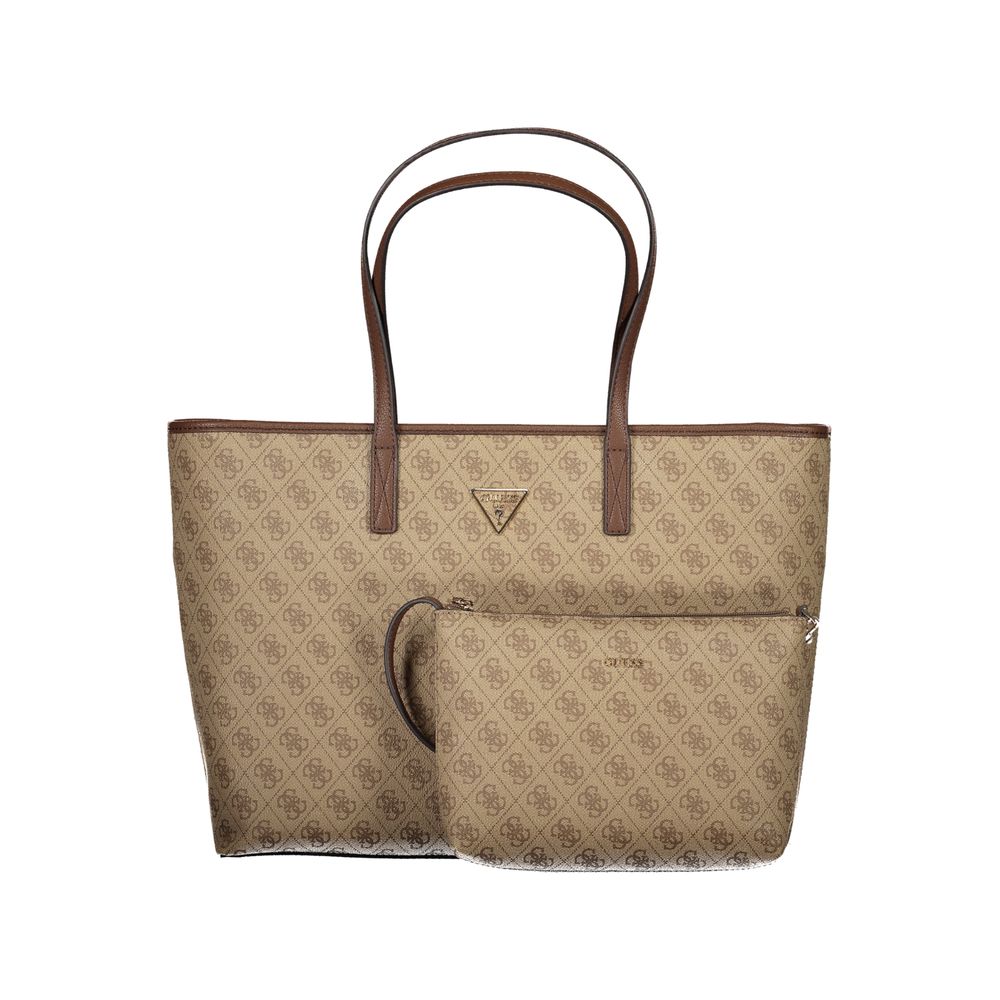 Beige Polyethylene Handbag