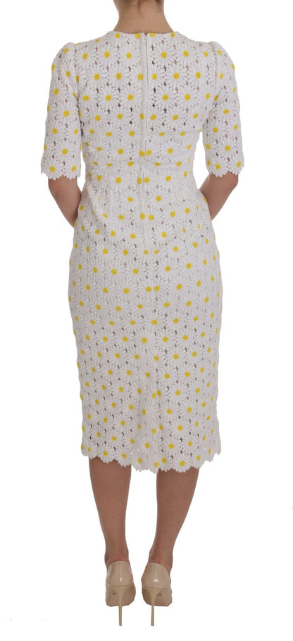 Sunflower Ricamo Sheath Dress