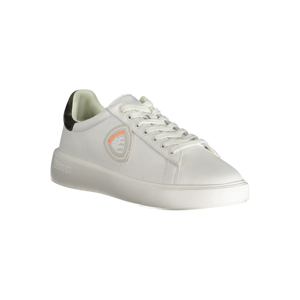 White Polyester Sneaker