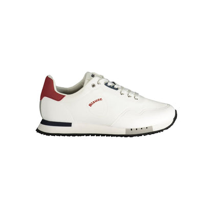 White Polyester Sneaker