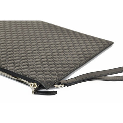 Black Calfskin Men Clutch