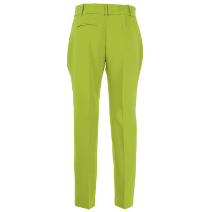 Green Polyester Jeans & Pant