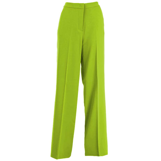 Green Polyester Jeans & Pant