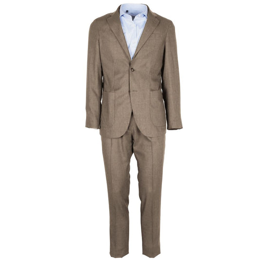 Beige Wool Vergine Suit