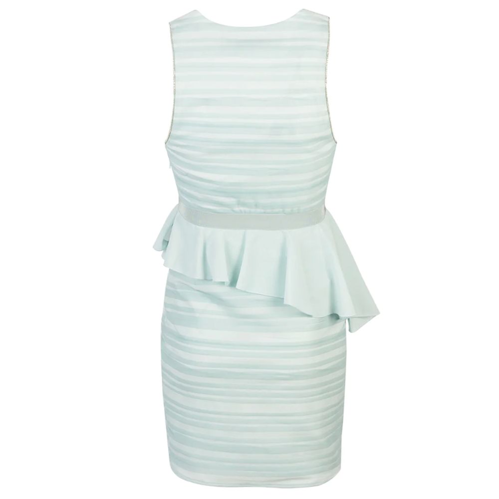 Sleeveless Crepe Ruffle Dress