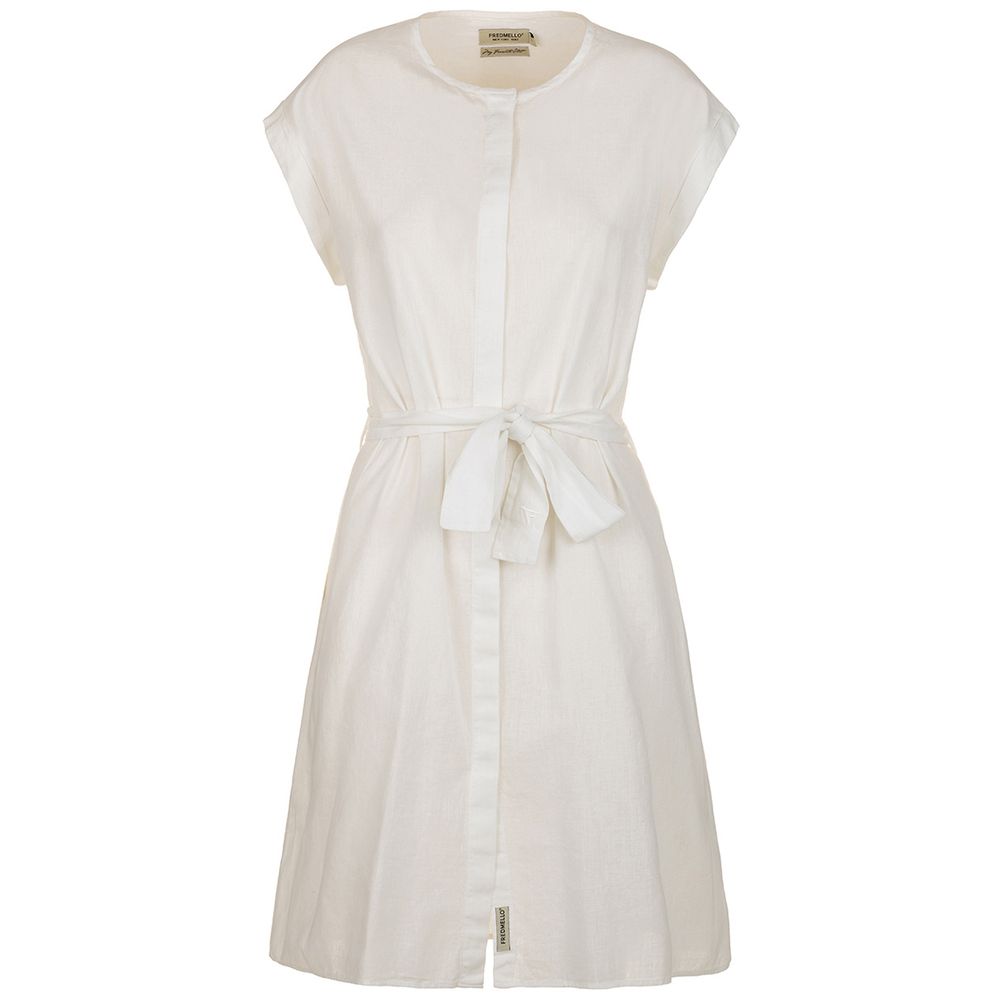 White Cotton Women Dress