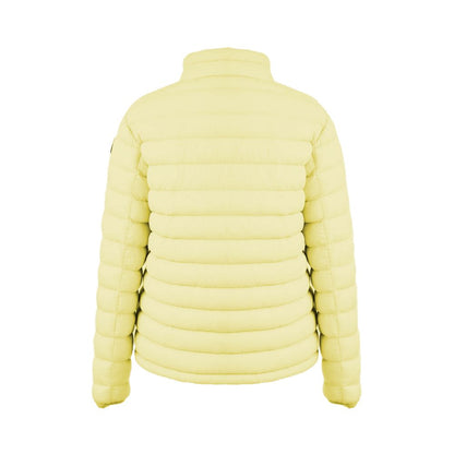 Chic Yellow Nylon Down Jacket