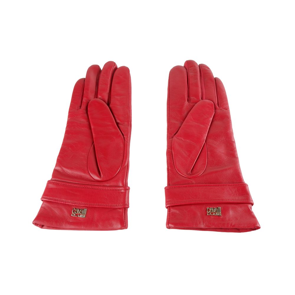 Red Lambskin Women Glove