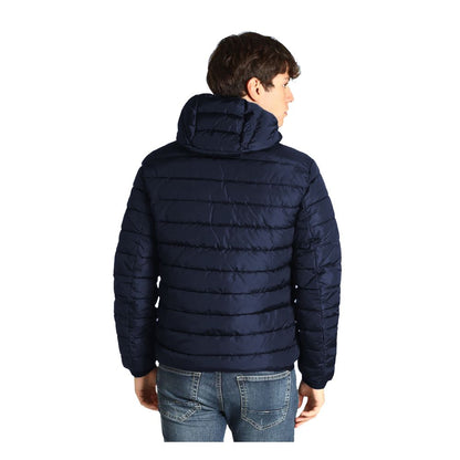 Chaqueta de nailon azul