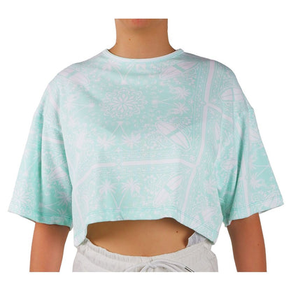 Tops et t-shirts en coton vert