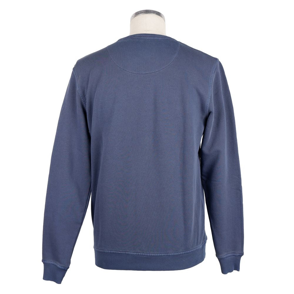 Pull en coton bleu