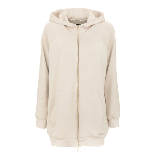 Pull en polyester beige