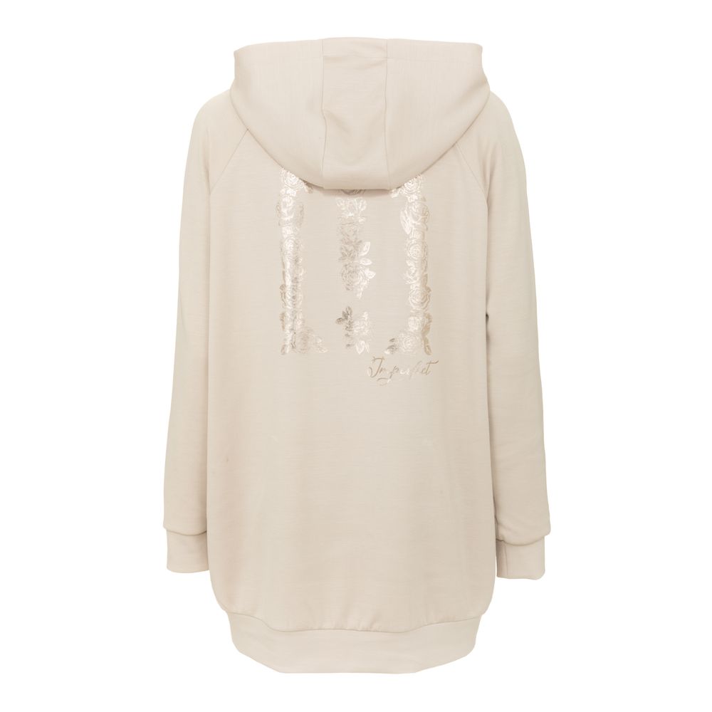 Pull en polyester beige