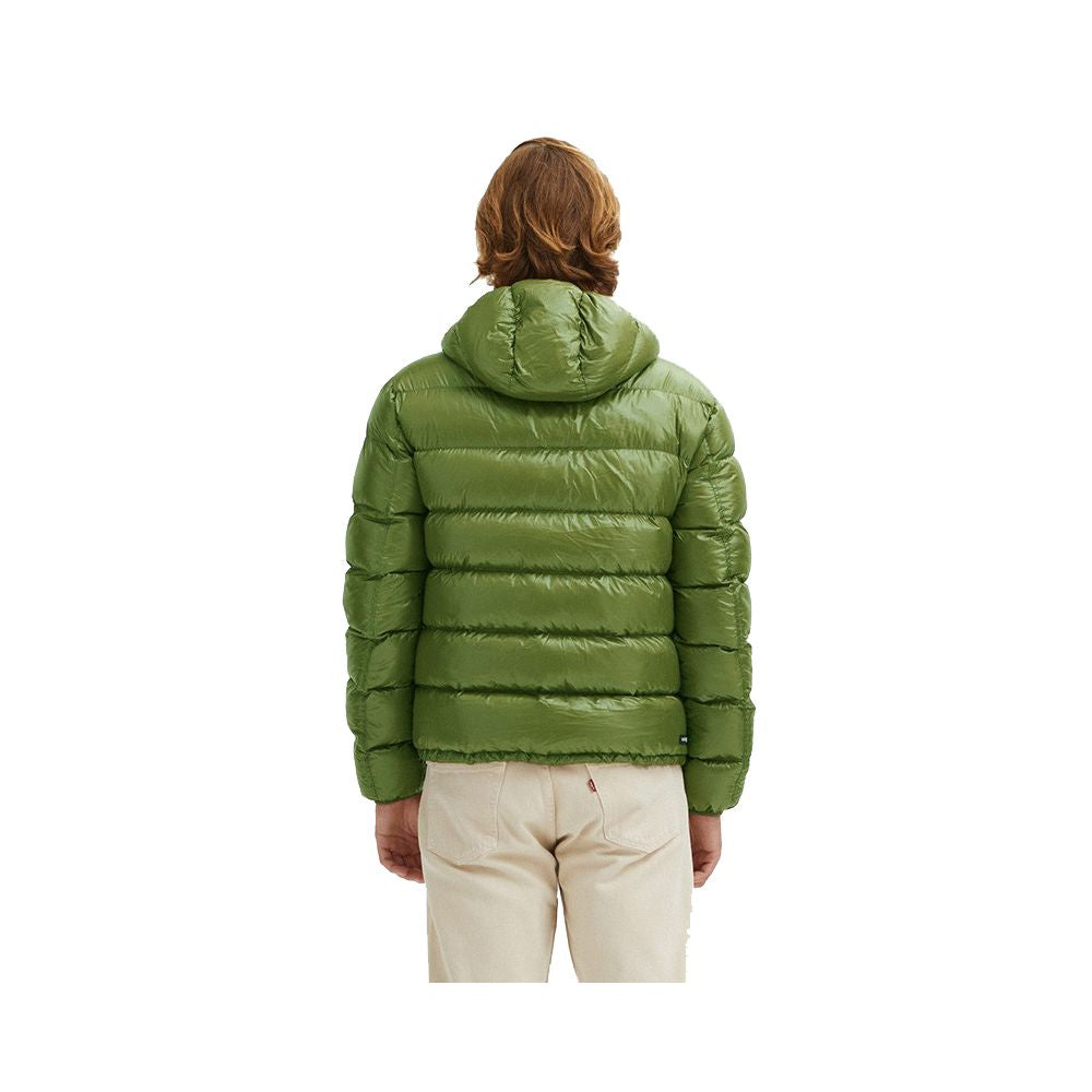 Chaqueta de nailon verde