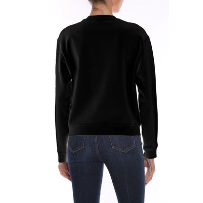 Black Cotton Women Sweater