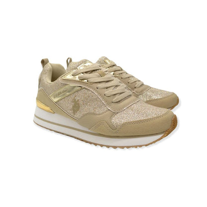 Beige Eco Fabric Women Sneaker