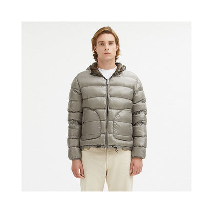 Gray Nylon Men Reversible Jacket