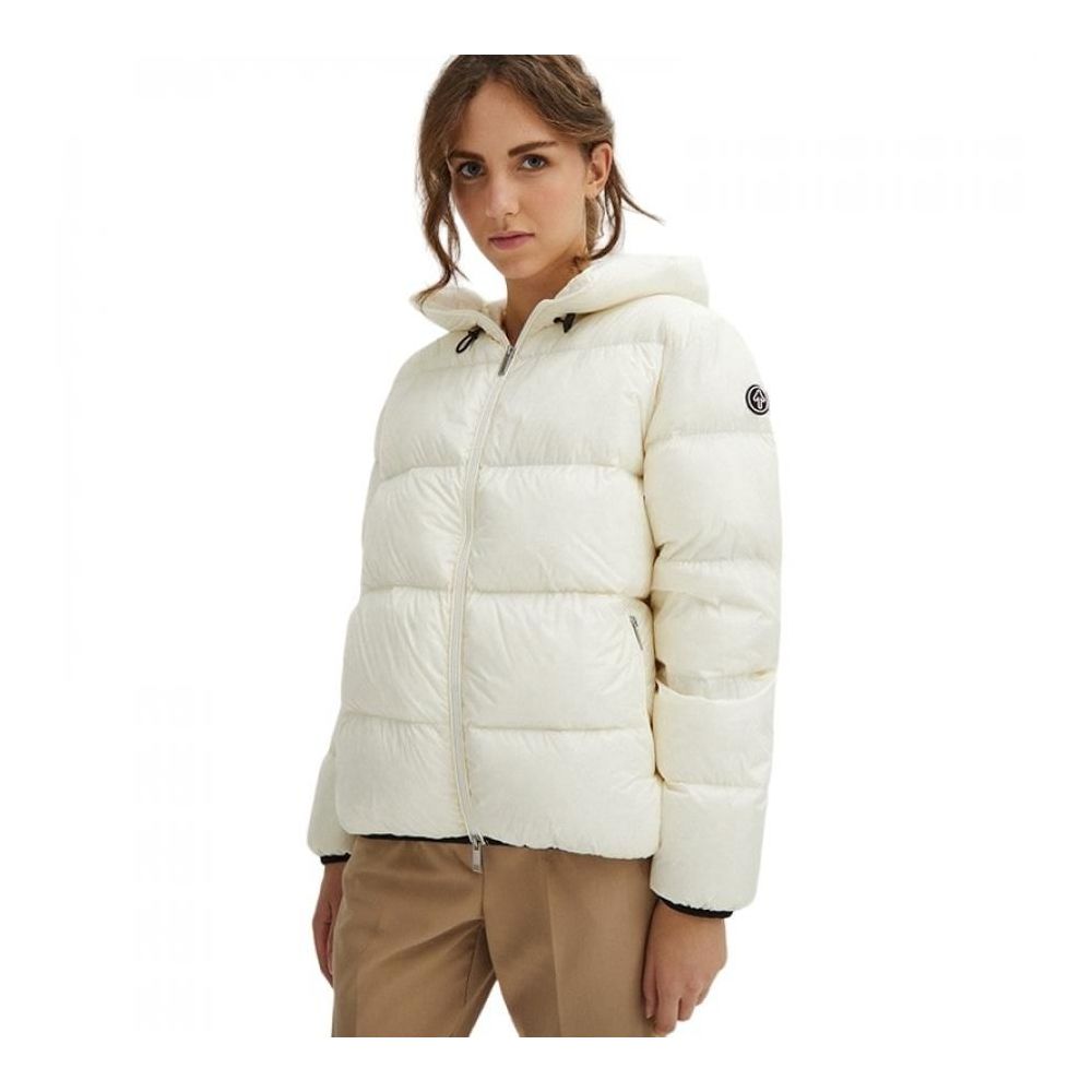 White Nylon Women Jacket