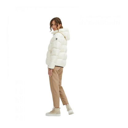 White Nylon Women Jacket