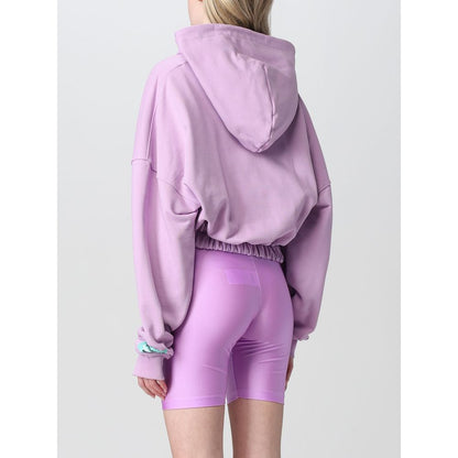 Pull en coton violet