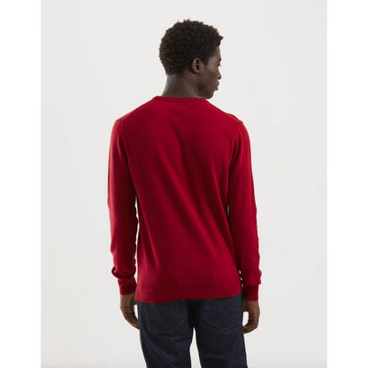 Red Wool Men Sweater