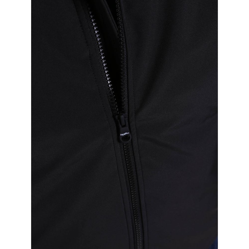 Black Polyester Men Jacket