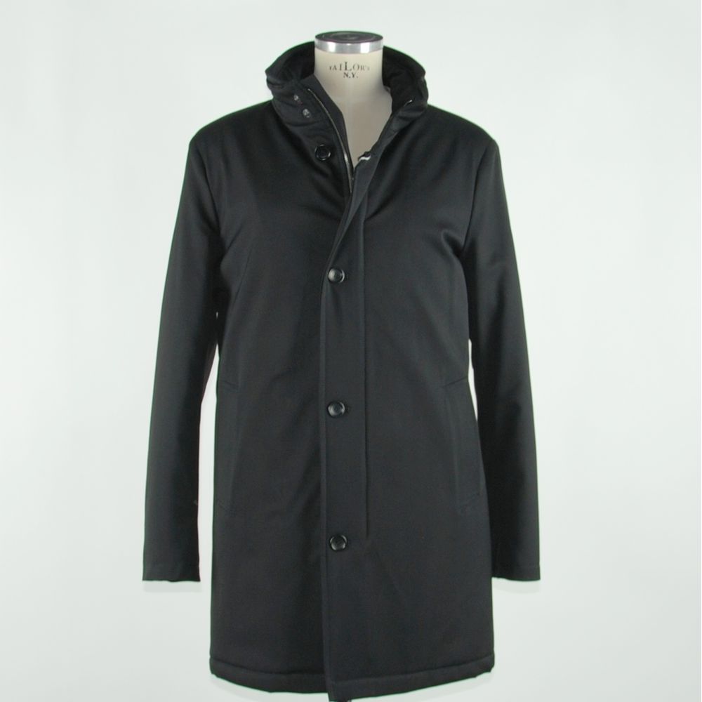 Black Wool Men Jacket