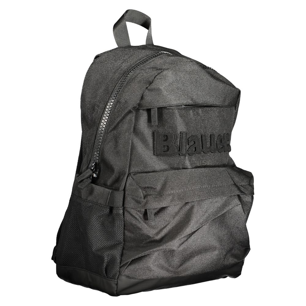 Black Polyester Backpack