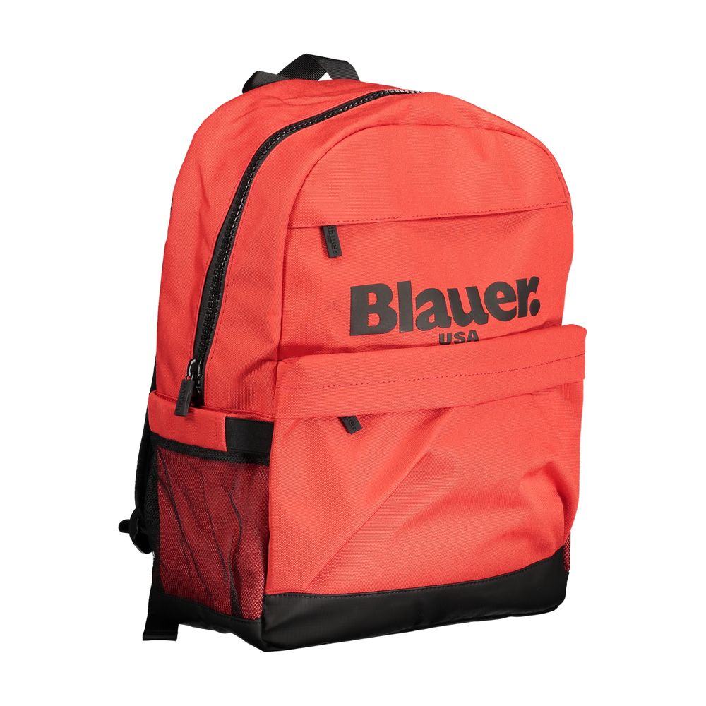 Red Polyester Backpack