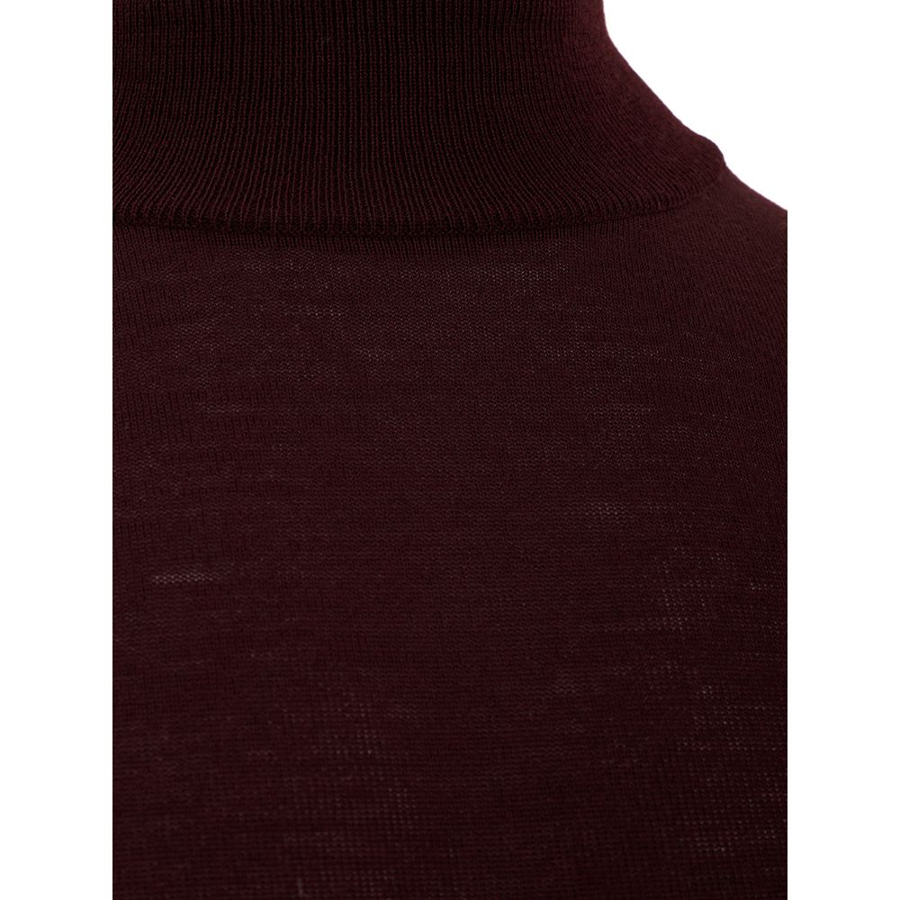 Elegant Red Woolen Luxury Sweater for Men