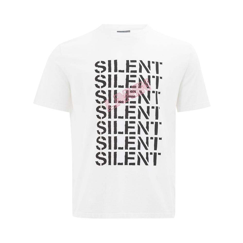 Elegant White Cotton Tee for Men