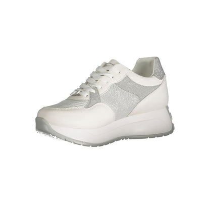 White Polyester Sneaker