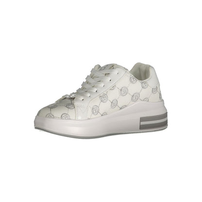 White Polyester Sneaker