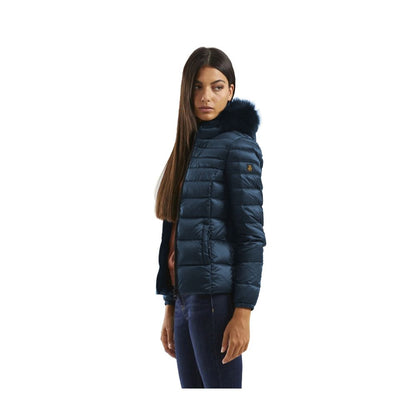 Blue Polyamide Women Jacket