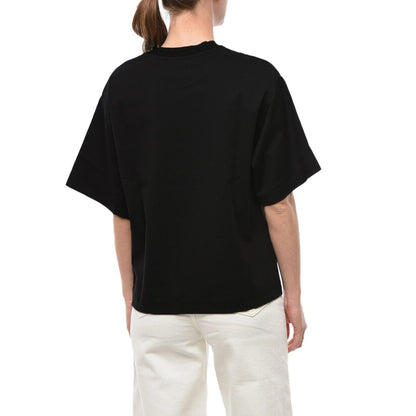 Black Cotton Tops & T-Shirt