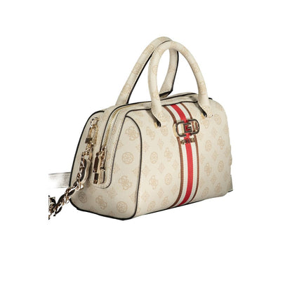 Beige Polyethylene Handbag