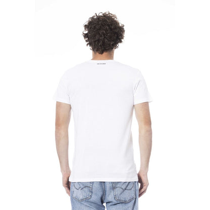 White Cotton Men T-Shirt