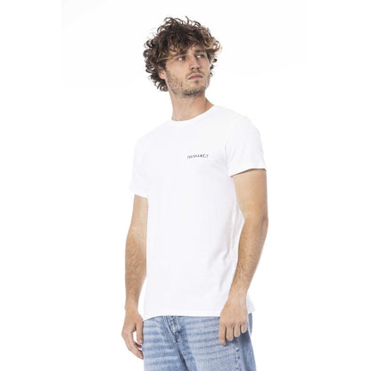 White Cotton Men T-Shirt