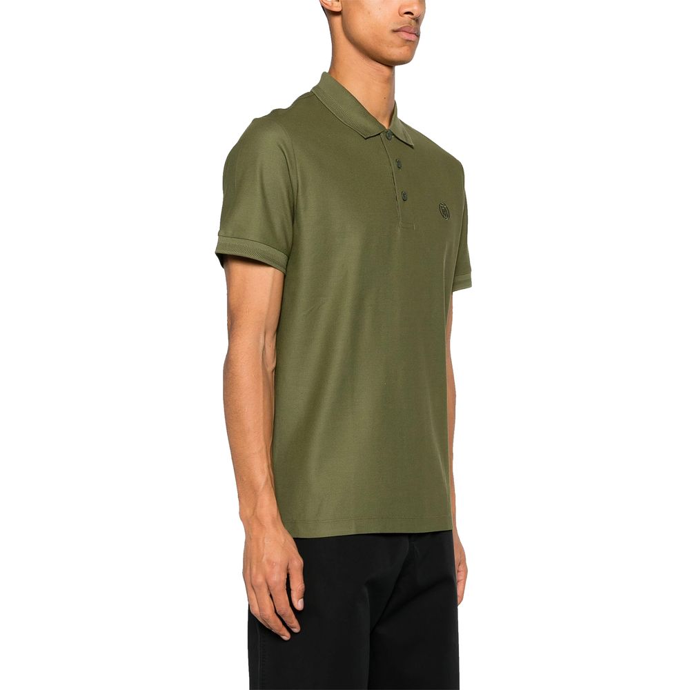 Green Cotton Polo Shirt