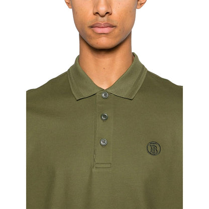 Green Cotton Polo Shirt