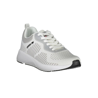 White Polyester Sneaker