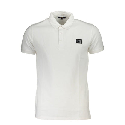 White Cotton Polo Shirt