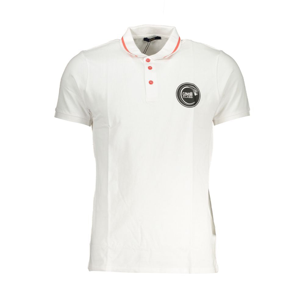 White Cotton Polo Shirt